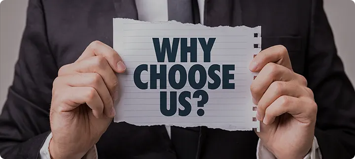 Why choose us banner